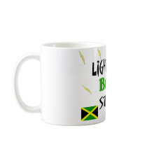 lightning bolt strikes coffee mug