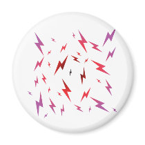 Lightning Bolts - Emo Alternative Grunge Rock Punk Refrigerator Magnets
