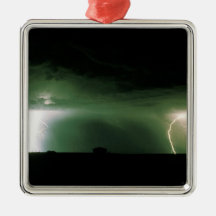 Lightning. Christmas Ornaments