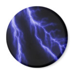 lightning fridge magnet