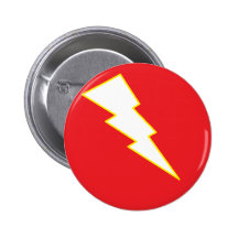 lightning! pinback button