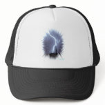 Lightning Silhouettes a Saguaro Cactus Flash hats