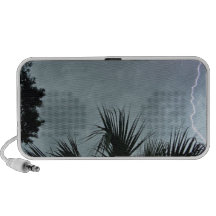 Lightning strike on dark sky mp3 speakers