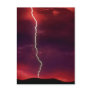 Lightning texture post card