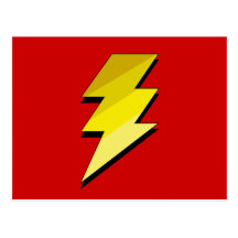 Lightning Thunder Bolt Postcard
