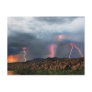 Lightning triple strike. postcard