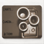 Lights Camera Action mousepads