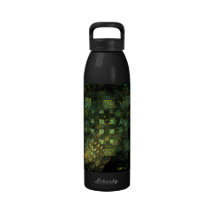 Lights in the City Abstract Art Bottle Reusable Water Bottles
