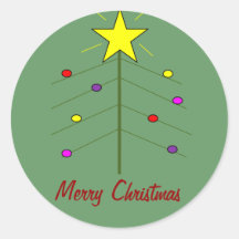 Lights on the Christmas Tree Stickers