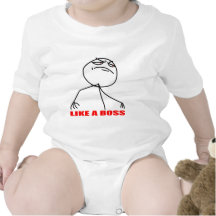 Like a boss meme face bodysuit