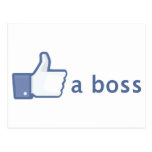 Like A Boss postcard