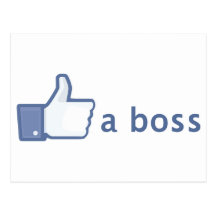 Like A Boss postcard