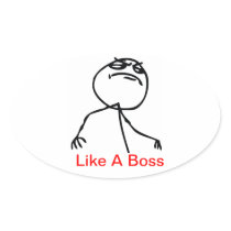 Like a Boss Stickers