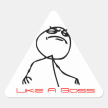 Like a Boss Triangle Sticker