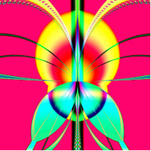 Like a Moth to a Flame Fractal Photo Sculptures