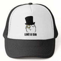 Like a Sir Monocle Rage Face Meme Hat