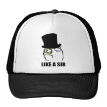 Like a Sir Monocle Rage Face Meme Hat