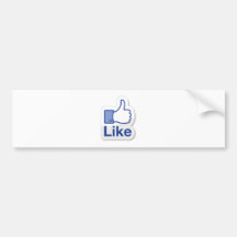 Like Button (Like Me) Bumper Sticker