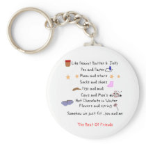 Like Peanut Butter and Jelly Keychain
