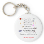 Like Peanut Butter and Jelly keychains