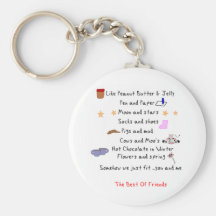 Like Peanut Butter and Jelly Keychain