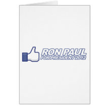 Like Ron Paul - 2012 election president vote Greeting Cards