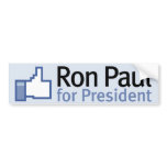 Like Ron Paul Bumper Sticker bumper stickers