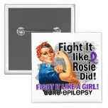 Like Rosie Did Cure Epilepsy.png Pinback Buttons