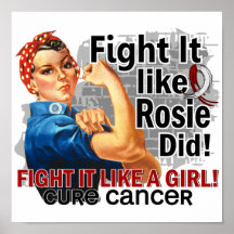 Like Rosie Did Cure Head Neck Cancer.png Posters
