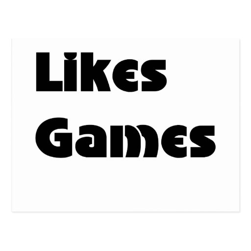 Likes Games Postcard