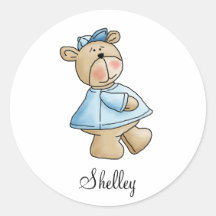 Lil' Bears · Baby Boy Blue Shirt Sticker