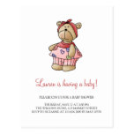Lil' Bears · Baby Girl Pink Pyjamas Postcard