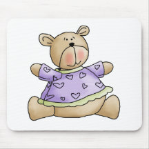 Lil' Bears · Baby Girl Purple Shirt Mousepads