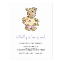 Lil' Bears · Baby Girl Yellow Dress Postcards
