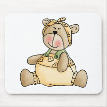 Lil' Bears · Baby Girl Yellow Romper Mousemat