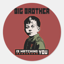 Li'l Big Brother Round Sticker