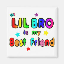 Lil Bro Best Friend Fridge Magnets