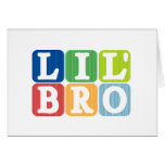 Lil bro greeting cards