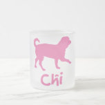 Lil' Chihuahua w/ Chi Text (pink) Coffee Mugs