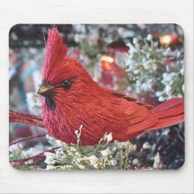 Lil Christmas Redbird Mousepad