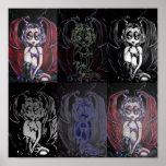 Lil Devil Dark Gothic Fantasy  Art Print