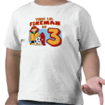 Lil Fireman 3rd Birthday t-shirts