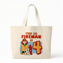 Lil Fireman 4th Birthday Bag
