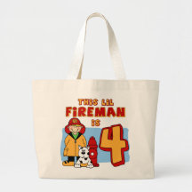 Lil Fireman 4th Birthday Bag