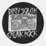 Lil Jon "Dirty South Boombox White" Round Stickers