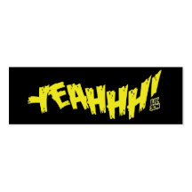 Lil Jon "Yeeeah!" Yellow Business Card Template