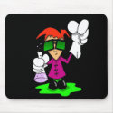 Lil Mad Scientist dark mousepads