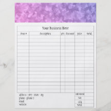 Lil Miss Claudia Order Form Personalised Flyer
