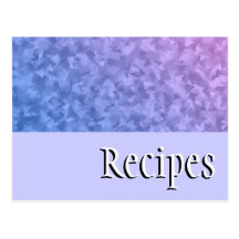 Lil Miss Claudia Recipe Card Postcards
