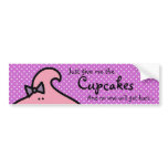 Lil' Miss Cuppy Cake Hiding Bumper Sticker